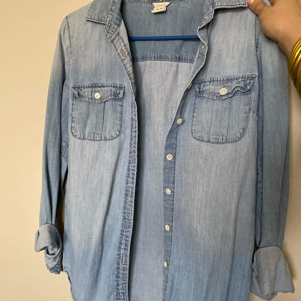 J CREW chambray shirt